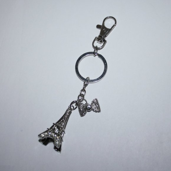 Beautiful Eiffel tower key chain purse charm - Picture 2 of 4